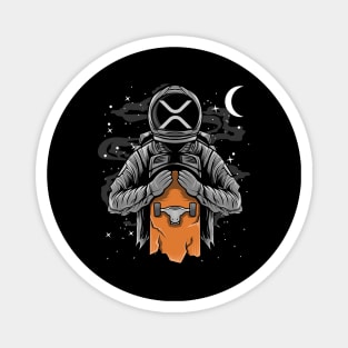 Astronaut Skate Ripple XRP Coin To The Moon Crypto Token Cryptocurrency Wallet HODL Birthday Gift For Men Women Magnet